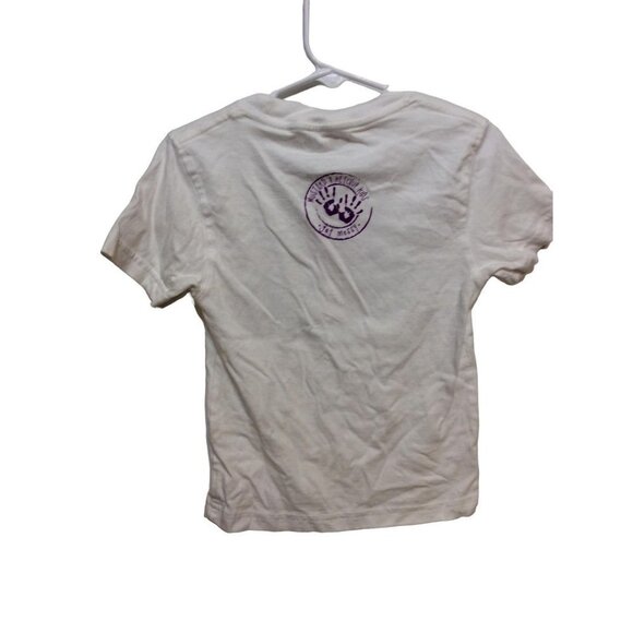 Mustard And Ketchup Boy Shirt Short Sleeve Mardi Grass Size XXS 3T White Cotton - Picture 2 of 3